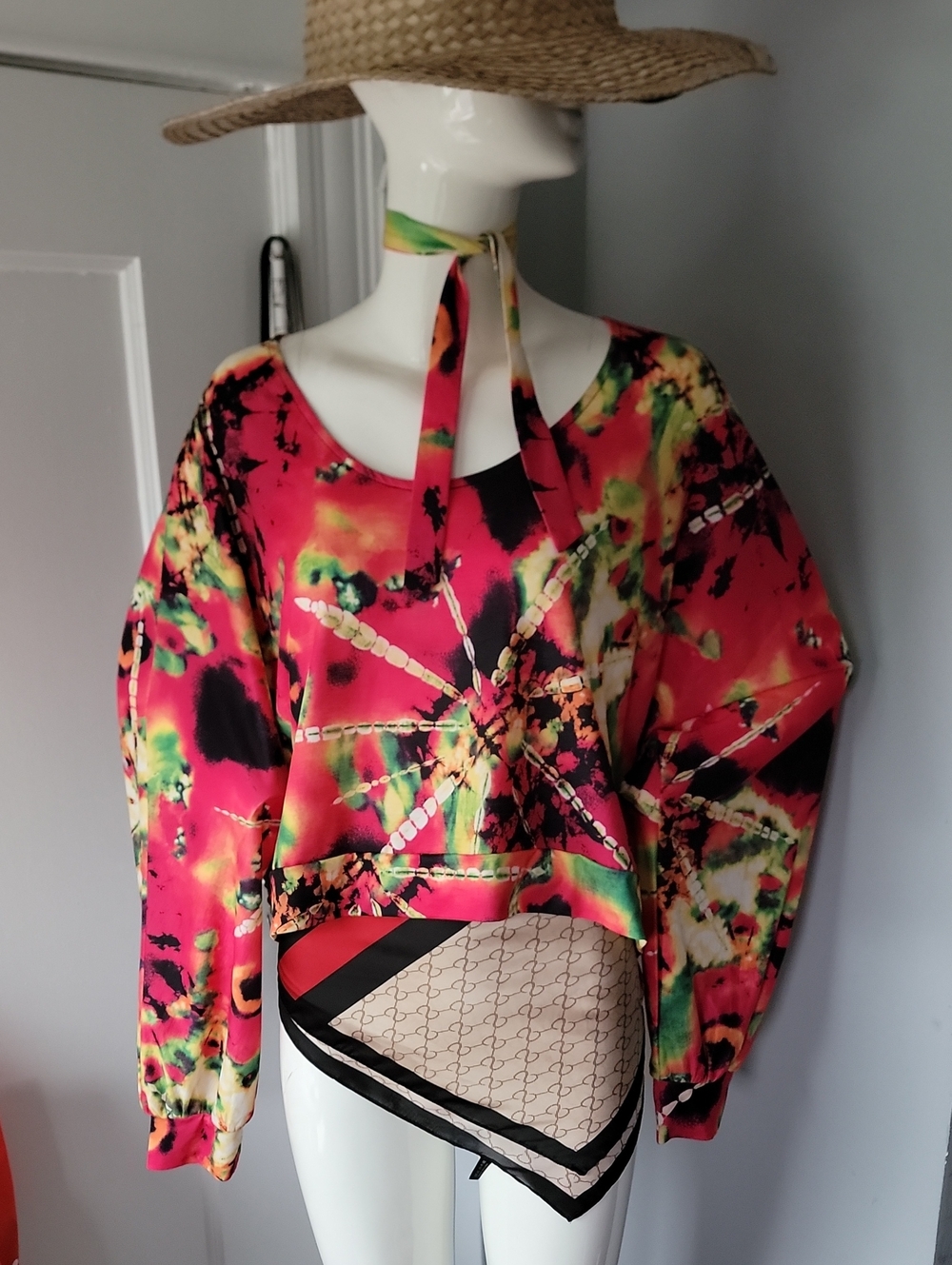 Colorful Tie Dye Blouse